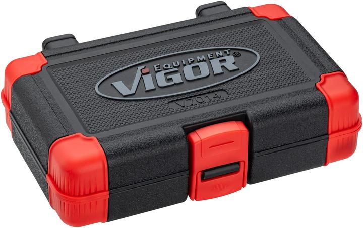 Image du produit Vigor Jeu de douilles T ∙ V7014 ∙ Carré creux 1/4 pouce (6,3 mm), Carré creux 3/8 pouce (10 mm), Ca…