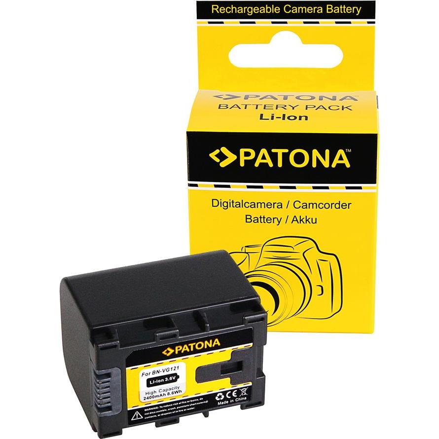 Patona Batteria f. JVC BN-VG121 BN-VG121AC BN-VG121E BN-VG121EU GZ-GX1 (Batteria della fotocamera), Alimentatore fotocamera