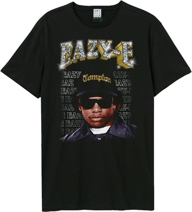 Actual product image Amplified Unisex Adult Bling Father Eazy-E T-Shirt (L)