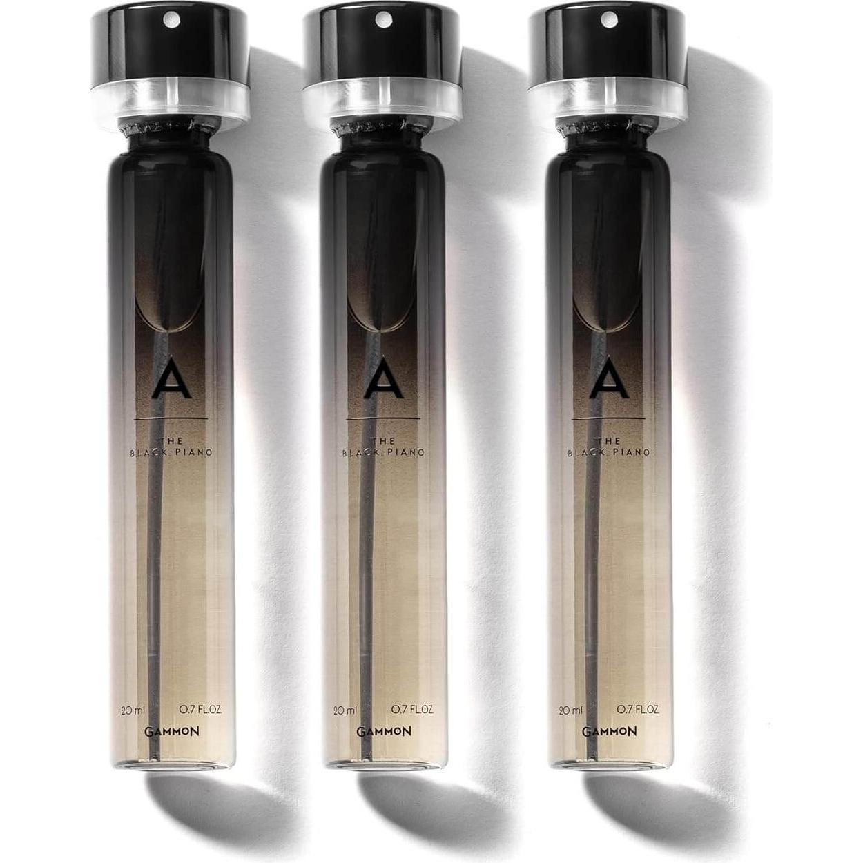 Gammon 8864 Black Notes Parfum Recharge-Set A (3x20 ml), das holzig-süsse BLACK PIANO Herren Parfum (Parfum Set) (52553345)