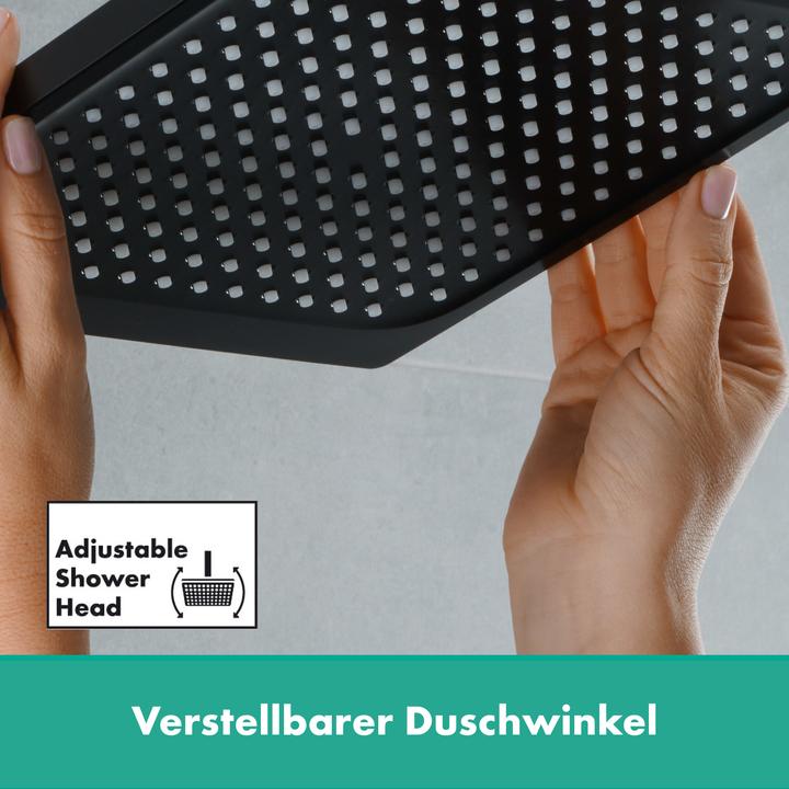 Productafbeelding hansgrohe HG hoofddouche Vernis Shape 230 1jet EcoSmart mat zwart (1 Type balk, 8.70 l/min)