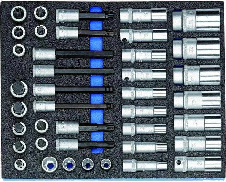 Actual product image Gedore CT2D 9L socket wrench assortment /2 in CheckToolModule