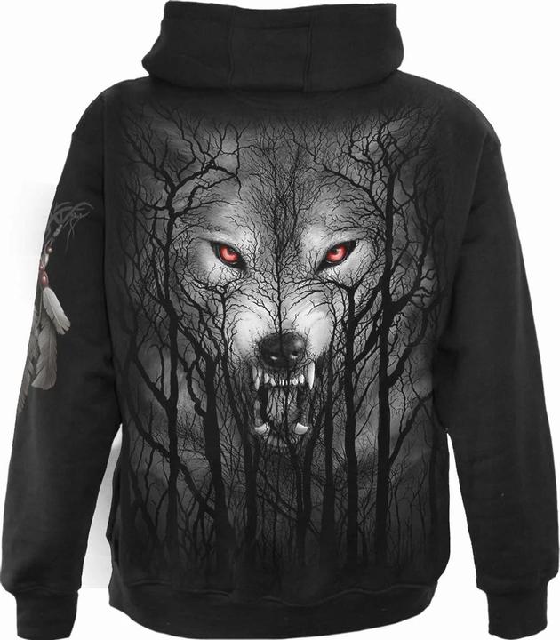 Immagine prodotto Spiral Felpa con Cappuccio e Zip Intera Lupo Forestale Adulto Unisex (XXL)