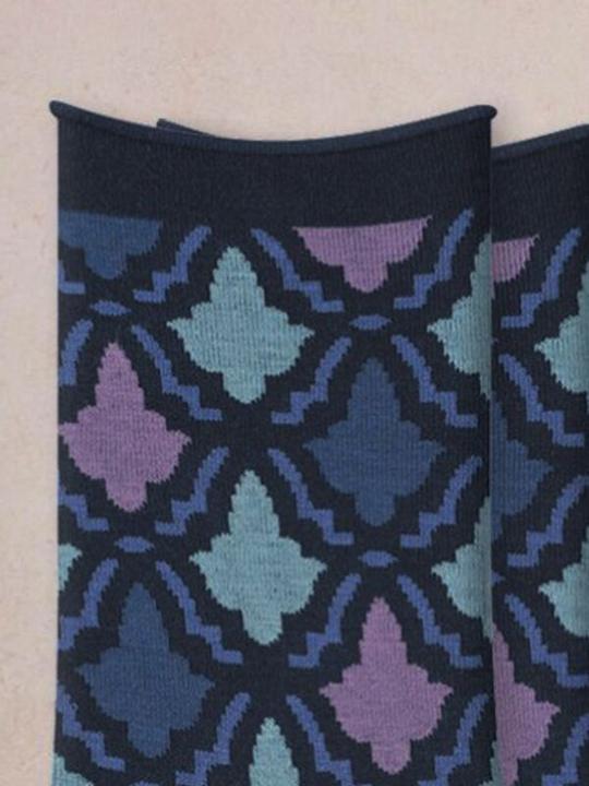 Produktbild Bleuforêt Veloutées Socken Mosaique (Einzelpack, 39 - 41)
