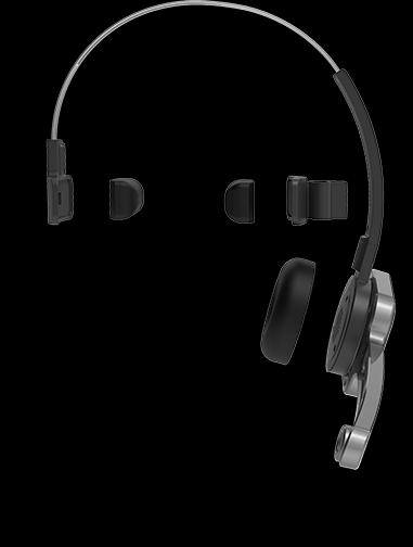 Produktbild Philips SpeechOne Diktier-Headset (drahtlos) mit Fernbedienung (PSM6500)