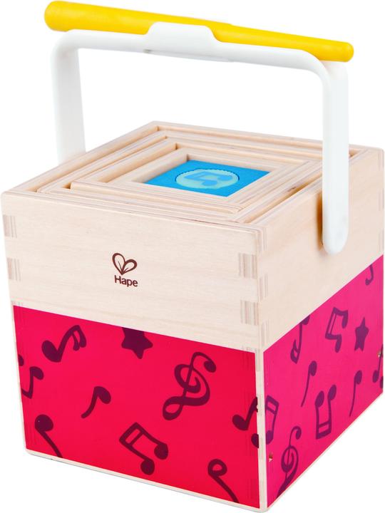 Produktbild Hape Musik-Stapelwürfel (Englisch, Französisch, Italienisch, Deutsch, Spanisch)