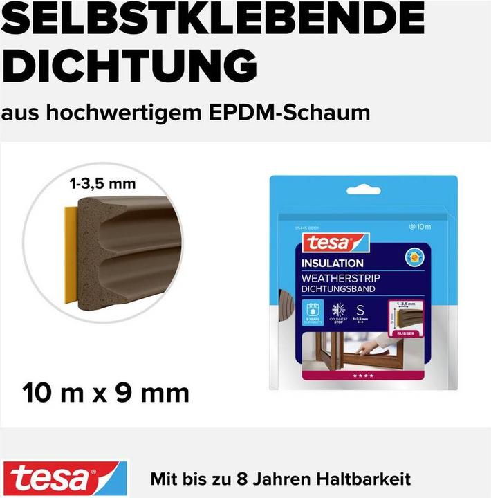 Immagine prodotto tesa Guarnizione in gomma a profilo E
