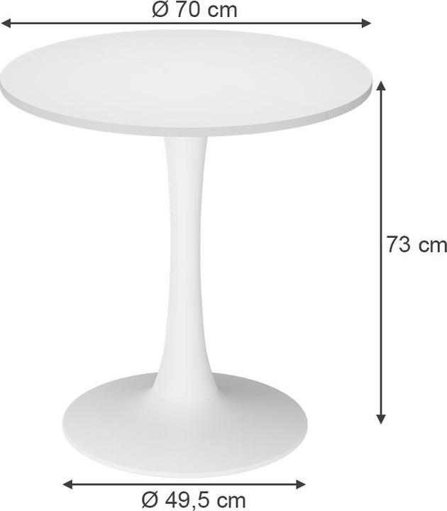 Actual product image Vicco Carl (Ø 70 x 73 cm)