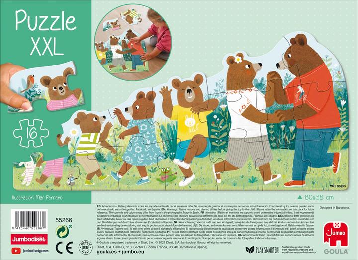 Produktbild Jumbo GOULA XXL-Puzzle Bärenfamilie.55266 (16 Teile)