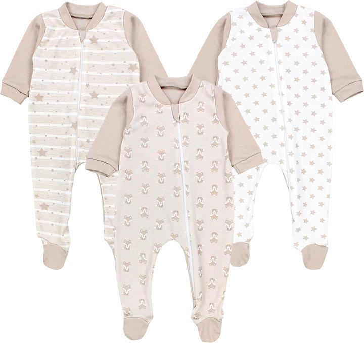 Beige, Sterne, Streifen
