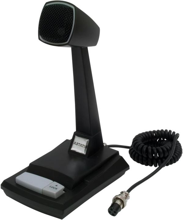 Produktbild Astatic 302-AST878DM CB Desk Microphone, Black, Auxiliary