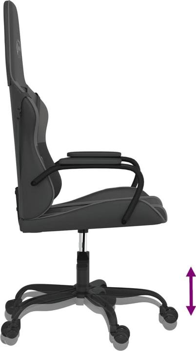 Image du produit vidaXL Gaming-Stuhl mit Massagefunktion Schwarz und Grau