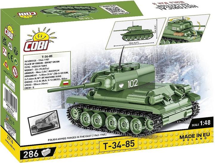 Actual product image Cobi Tank T-34-85