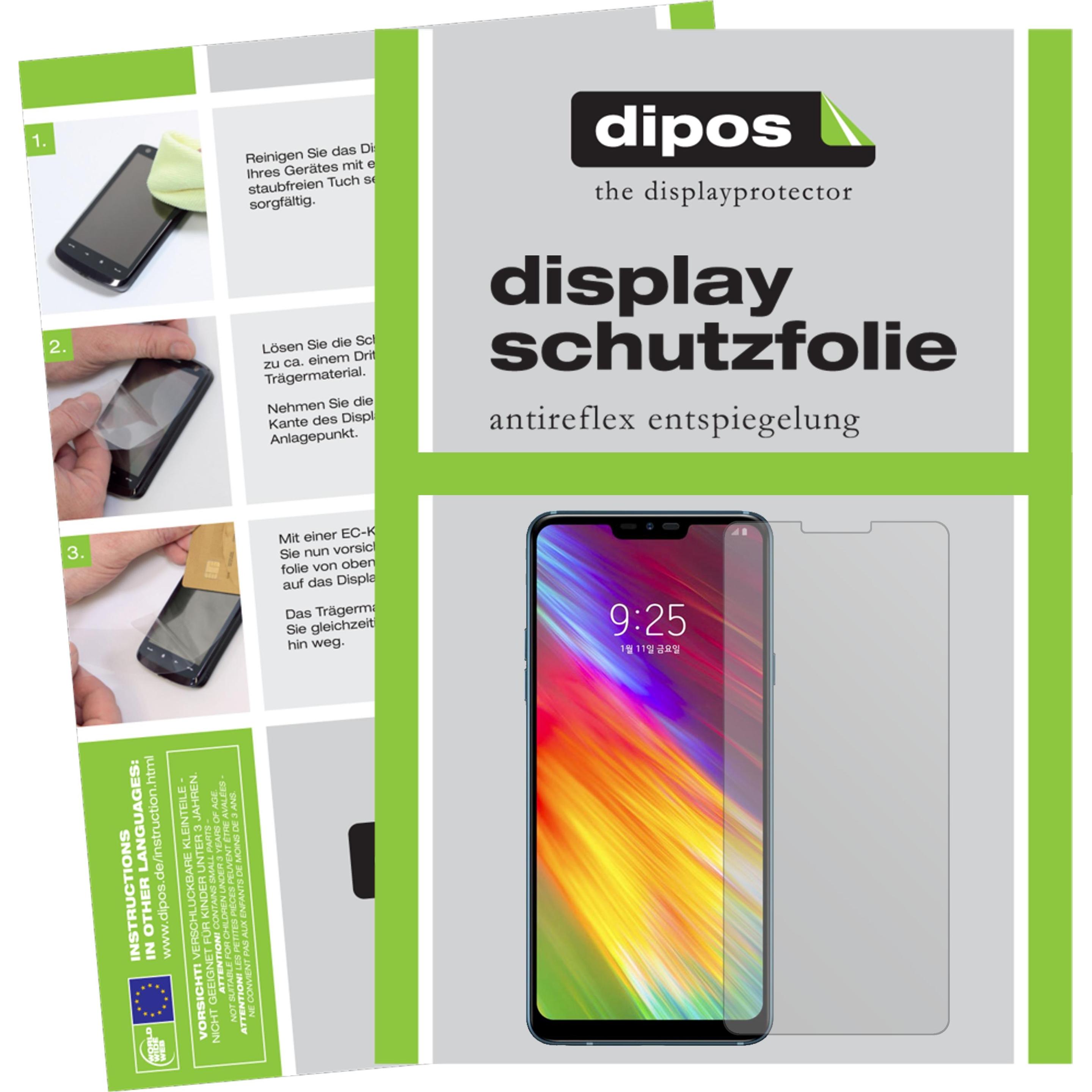 Dipos Displayschutzfolie Antireflex (2 Stück, LG Q9 One), Smartphone Schutzfolie, Transparent