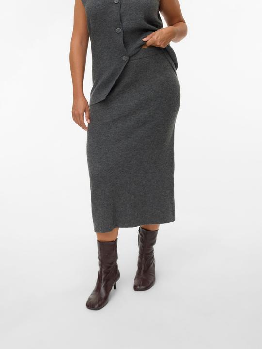 Actual product image Vero Moda VMCBRISA Mid Rise Midirock Strickrock (54)