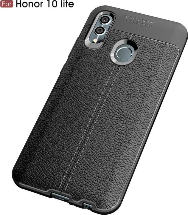 Actual product image Screenguard Honor 10 Lite Case Leather Design TPU Cover (Honor 10 Lite)