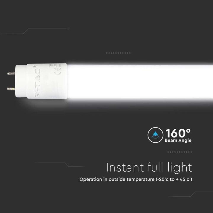 Produktbild V-TAC VT122 LEDRöhre SAMSUNG Chip 120cm 16,5W G13 Nano Kunststoff 6500K (G13, 16.50 W, 1850 lm, 1 x, G)