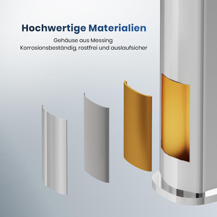 Image du produit Emke Robinet chromé, 335x233x46 mm, laiton, cartouche céramique, mitigeur avec aérateur
