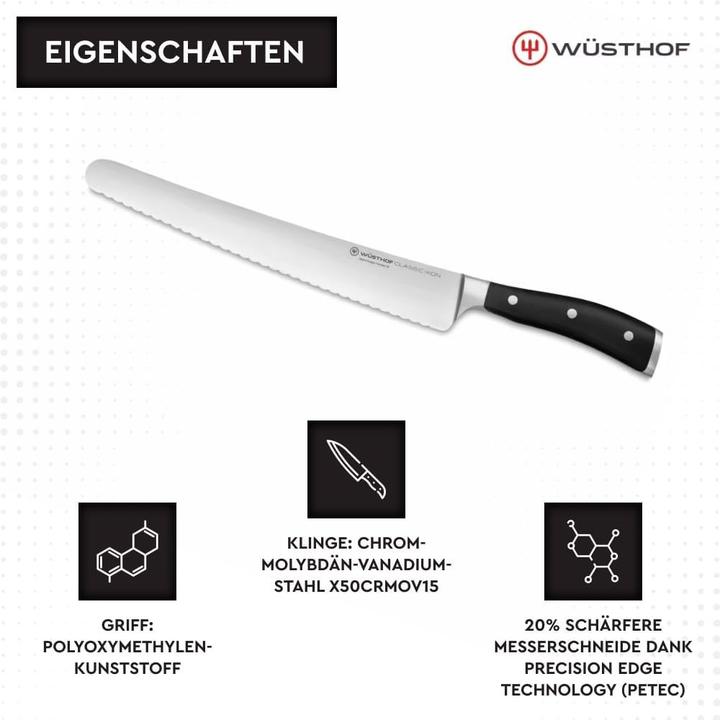 Actual product image Wüsthof Super Slicer / Super slicer, 26 cm,Classic Ikon (26 cm)