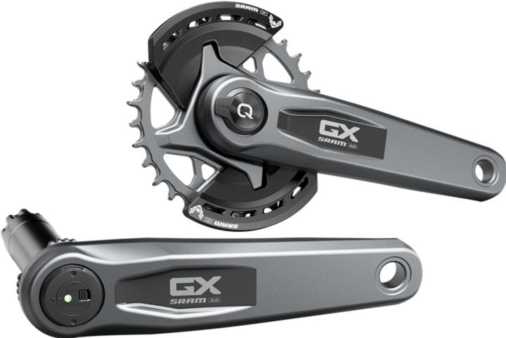 Actual product image Quarq Power Meter Crankset GX Eagle AXS Transmission MTB Wide DUB (165 mm)