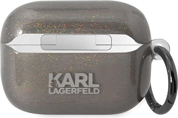 Produktbild Karl Lagerfeld Glitter NFT Karl & Choupette - Etui AirPods Pro 2 (czarny) (Kopfhörer Hülle)
