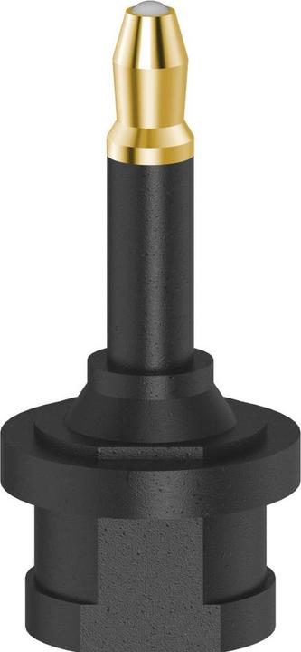 Produktbild Hama ODT-Adapter, Toslink-Kupplung - optischer 3,5-mm-Stecker, vergoldet (Winkeladapter)