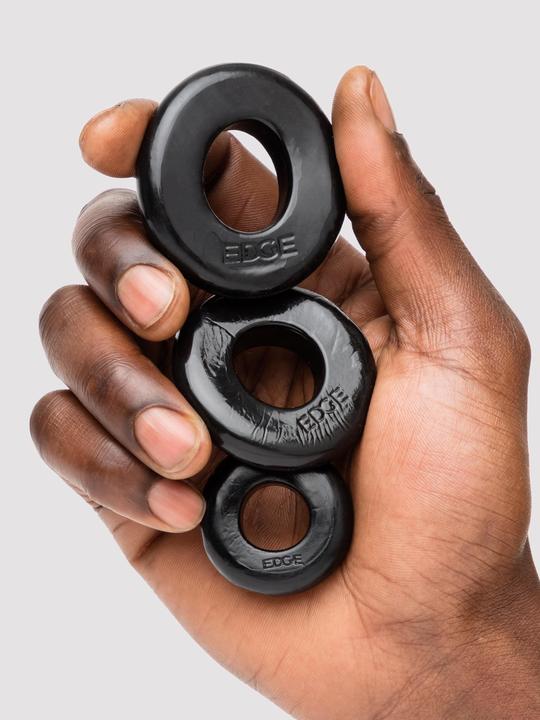 Immagine prodotto Tracey Cox EDGE Supreme Endurance Triple Stamina Ring Set (confezione da 3) (Nero)