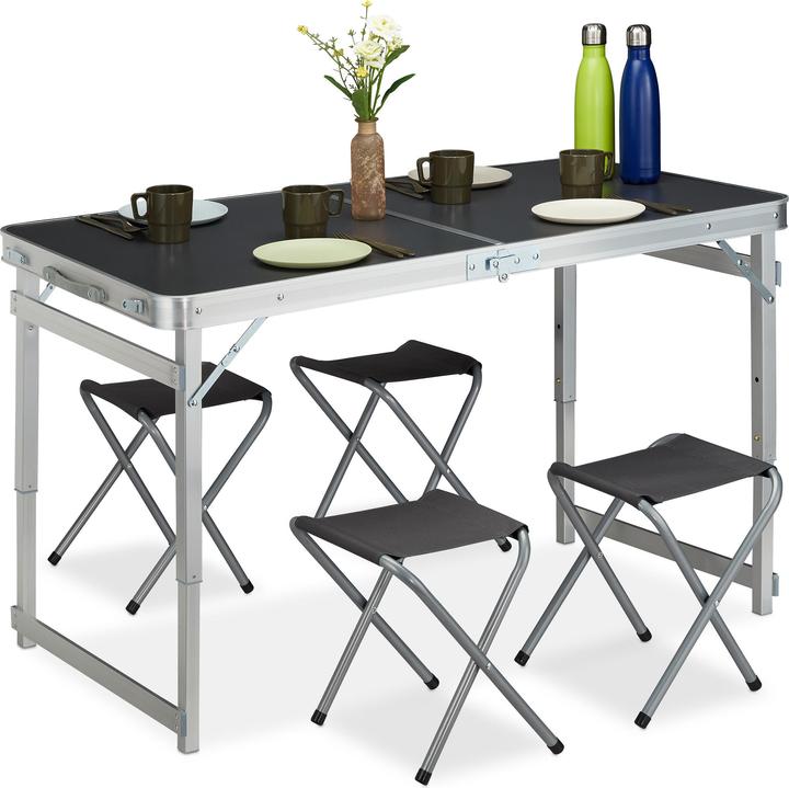 Produktbild Relaxdays Campingtisch Set