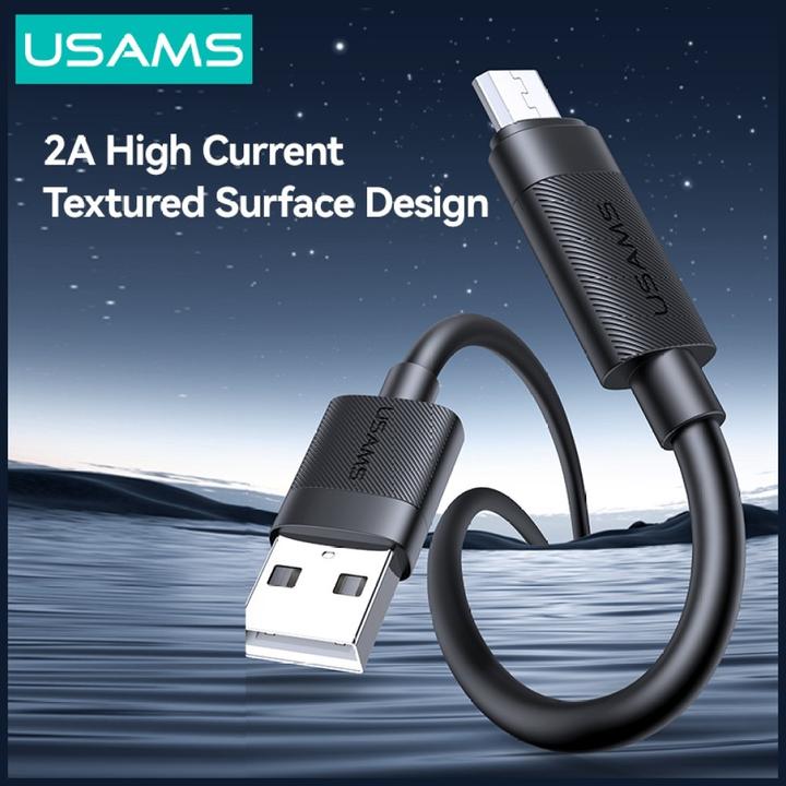 Immagine prodotto Usams Cable U94 18W MicroUSB to USB-A 1m black (1 m, 18 W)