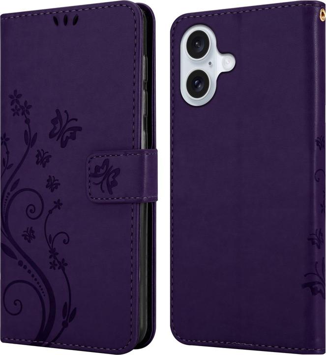 Produktbild Cadorabo Hülle für iPhone 16 mit Blumen Muster (Apple iPhone 16)