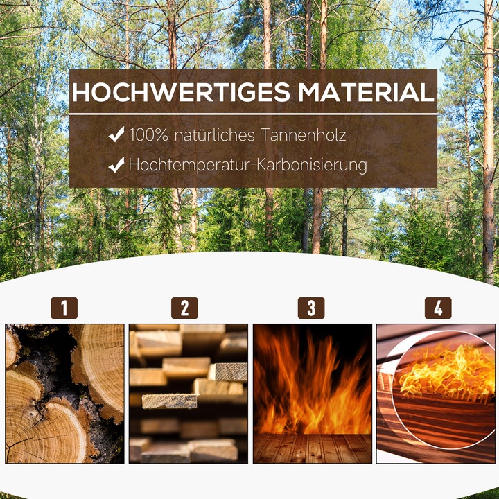 Produktbild Outsunny Quadratisches Hochbeet