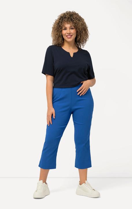 Immagine prodotto Ulla Popken Pantaloni di bengalina elasticizzata, lunghi fino al polpaccio, con cintura elastica (62)