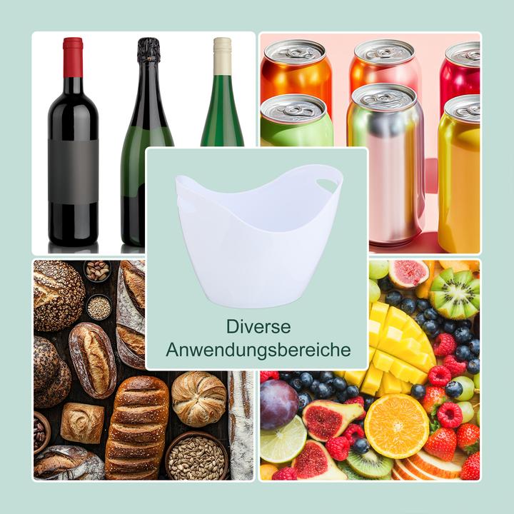 Actual product image Relaxdays Sektkühler 8l in Weiss