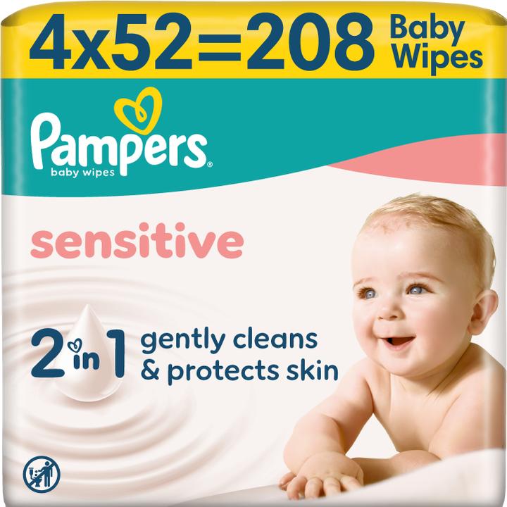 Pampers Wipes Sensitive 208CT