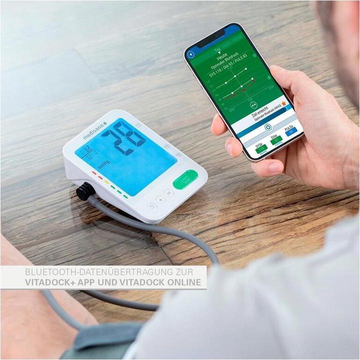 Immagine prodotto Medisana BU 584 connect Misuratore di pressione del braccio superiore con bracciale grande 23-43 cm (Sfigmomanometro per braccio)