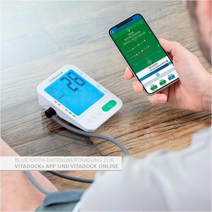 Actual product image Medisana BU 584 connect Upper arm blood pressure monitor large cuff 23-43 cm (Blood pressure monitor upper arm)