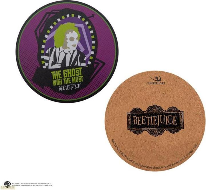 Actual product image Cinereplicas Beetlejuice coaster 4-pack (4 x)