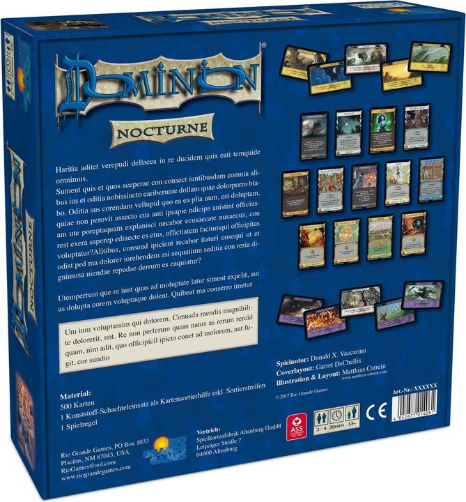 Actual product image Rio Grande Games Dominion Expansion Nocturne (German, 2 - 4 Players)