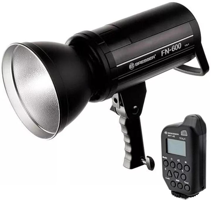 Immagine prodotto Bresser FN-600 TTL Nikon Flitser Outdoor/Indoor + batteria (Attacco del flash, Nikon)