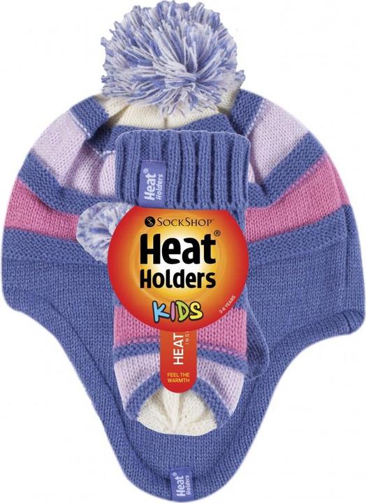 Heat Holders Cappello da bambina con scalda orecchie e pugno di vestiti
