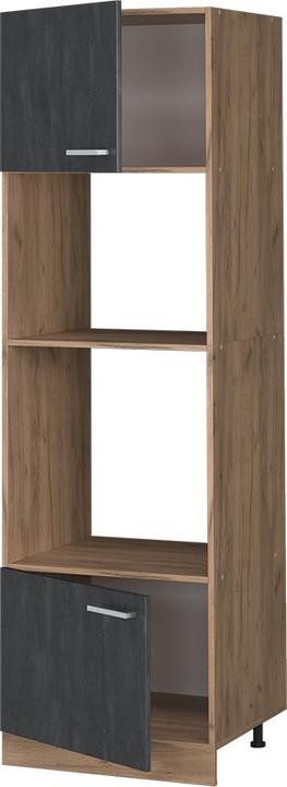 Black, Black concrete, Golden oak