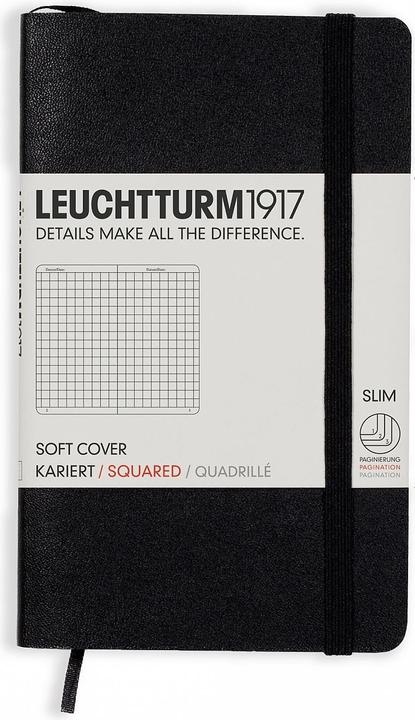 Image du produit Leuchtturm1917 Couverture souple pour ordinateur portable (A6, Quadrillé, Couverture souple)