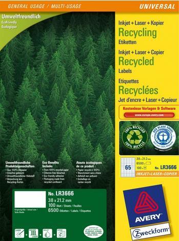 Produktbild Avery Recycling Universal-Etiketten