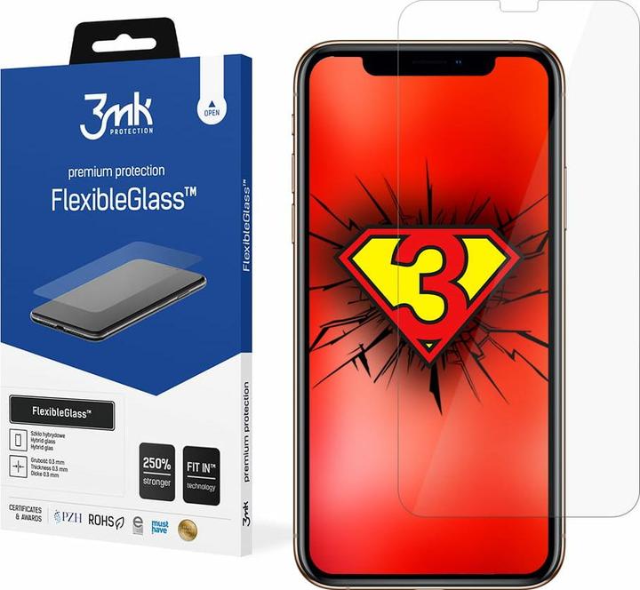 Immagine prodotto 3MK hybrid glass Flexible 2.5D for iPhone Xs (1 Pezzo/i, Apple iPhone XS)