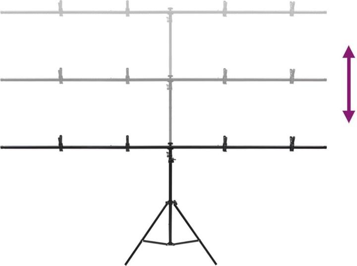 Produktbild vidaXL Hintergrundständer (60 cm, 200 cm)