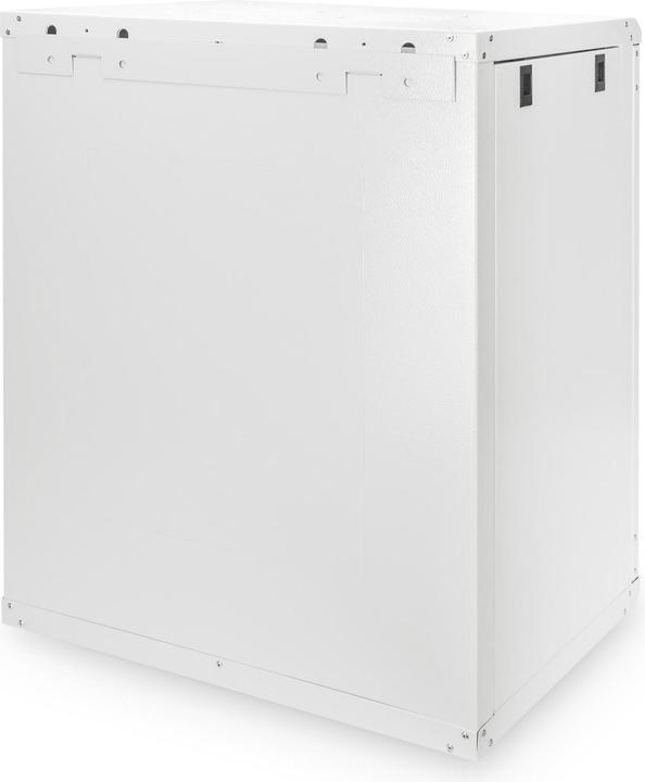 Actual product image Digitus 48,3cm 19inch wall cabinet 16HE SoHoline RAL7035 grey H816mmxW600mmxD450mm with glass door (16 RU, 19 inch rack)