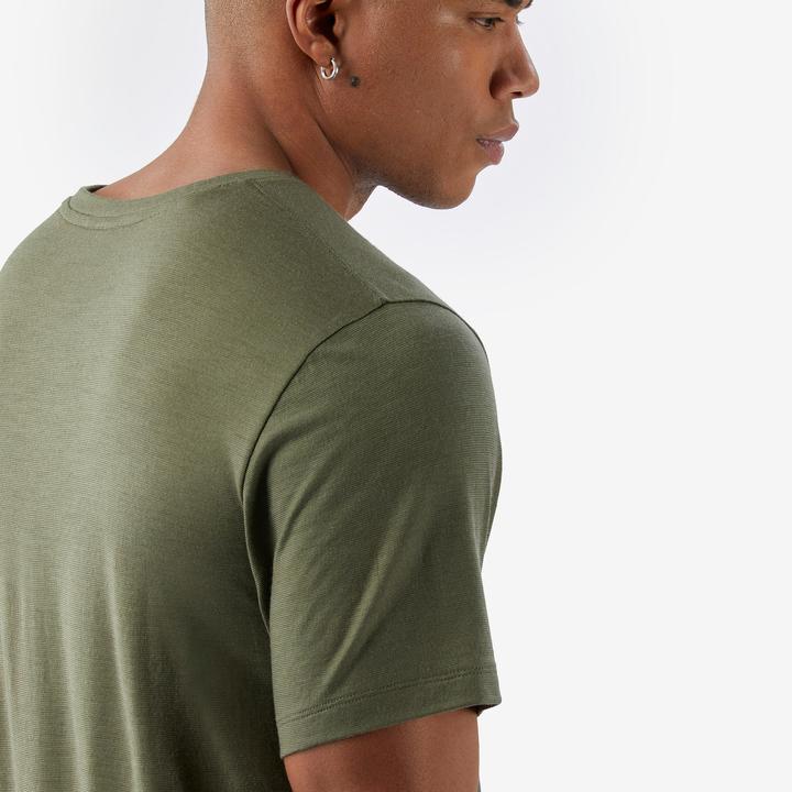 Actual product image Simond Merinoshirt Herren kurzarm 100 % Merinowolle - khaki (XXL)