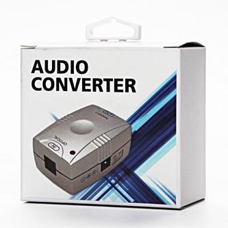 Actual product image RED AV adapter Toslink - RCA (Cinch) silver