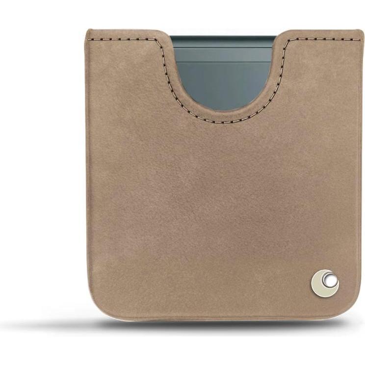 Noreve Lederschutzhülle Samsung Galaxy Z Flip3 (Samsung Galaxy Z Flip3), Smartphone Hülle, Beige
