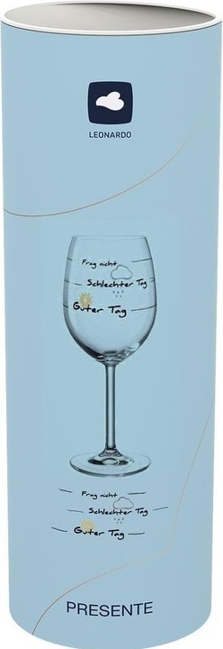 Image du produit Leonardo Verre à vin rouge Presente Bon jour 460 ml, 1 pièce, Transparent (46 cl, 1 Verres, Verres à vin rouge)